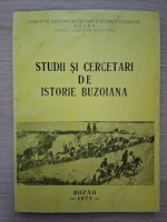 Studii si cercetari de istorie buzoiana