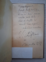 Victor Eftimiu - Artrizii (cu autograful autorului, 1939)