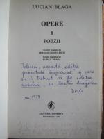Lucian Blaga - Poezii (cu autograf Dorli Blaga)