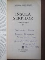 Monica Lovinescu - Insula serpilor (cu autograf)