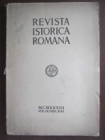 Revista istorica romana 1933 (vol. 3, Fasc. 2-3)