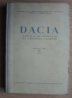 C. Daicoviciu - Dacia. Revue d'archeologie et d'histoire ancienne (volumul 3, 1959)