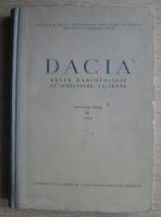 C. Daicoviciu - Dacia. Revue d'archeologie et d'histoire ancienne (volumul 4, 1960)