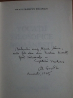 Anticariat: Alexandru Surdu - Vocatii filosofice romanesti (cu autograful autorului)