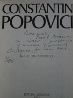 Dan Grigorescu - Constantin Popovici (autograf C. Popovici)