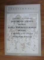 Anticariat: C. Botoran - Documente straine despre lupta poporului roman pentru faurirea statului national unitar