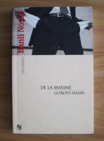 De la maxime la profit maxim