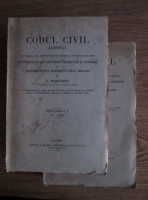 C. Hamangiu - Codul civil adnotat (2 volume, 1925)