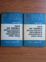 Anticariat: Mircea Maciu - Texte din gandirea social-politica progresista romaneasca (1900-1944) 2 volume