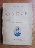 Mihai Eminescu - Opere (volumul 3, 1938)