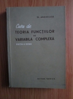Th. Angheluta - Curs de teoria functiilor de variabila complexa