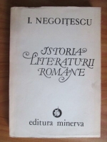 Anticariat: I. Negoitescu - Istoria literaturii romane (volumul 1)
