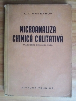 C. L. Malearov - Microanaliza chimica calitativa
