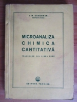 I. M. Korenman - Microanaliza chimica cantitativa