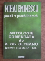 A. Gh. Olteanu - Mihai Eminescu. Poezii, proza literara, antologie comentata pentru clasele IX - XII