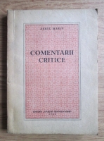 Aurel Marin - Comentarii critice (1942)
