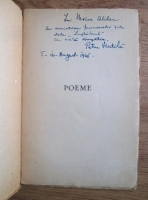 Petru Vintila - Poeme (cu autograful si dedicatia autorului, volum de debut, 1945)