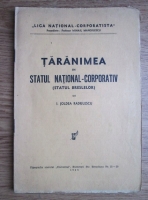 I. Joldea Radulescu - Taranimea in statul national-corporativ (statul breslelor) (1934)