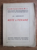 Al. Badauta - Note literare (editie interbelica)