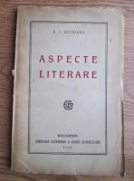 Anticariat: D. I. Suchianu - Aspecte literare (1928)