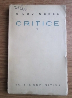 Eugen Lovinescu - Critice. Volumul 5: Figurine (1928)