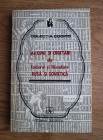 Anticariat: Maxime si cugetari din folclorul si literatura rusa si sovietica 