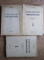 Nicolae Iorga - Discursuri parlamentare (3 volume, 1939-1940)