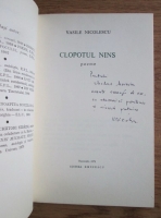 Vasile Nicolescu - Clopotul nins (cu autograful si dedicatia autorului catre Modest Morariu)