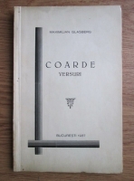 Maximilian Glasberg - Coarde. Versuri (1937)