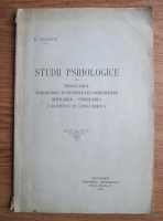 N. Zaharia - Studii psihologice (1912)