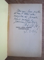 Alexandru C. Ionescu - Poezia lirica romana contemporana (1941, cu autograful si dedicatia autorului)