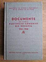 Documente din istoria Partidului Comunist din Romania 1923-1928
