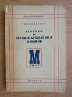 Ion Mihaescu - Sinteze de istoria literaturii romane (1943)