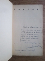 Lascar Sebastian - Oameni (1934, cu autograful si dedicatia autorului)