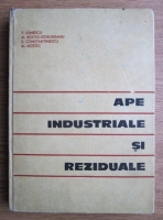 Anticariat: T. Ionescu - Ape industriale si reziduale