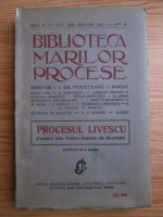 Biblioteca marilor procese. Procesul Livescu, fraudele dela Teatrul National (nr. 8, 1926)