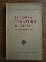 Anticariat: Eugen Lovinescu - Istoria literaturii romane contemporane 1900-1937 (1937)