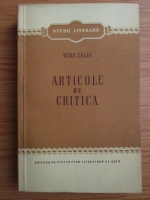 Vera Calin - Articole de critica