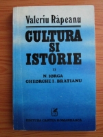 Anticariat: Valeriu Rapeanu - Cultura si istorie. Volumul 2: Nicolae Iorga, Gheorghe I. Bratianu