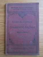 Mauron-Mallet - Corrige des Exercices de la Grammaire Anglaise (1929)