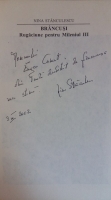 Nina Stanculescu - Brancusi. Rugaciune pentru Mileniul III (cu autograful autorului)