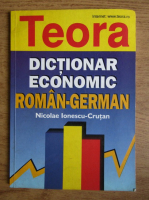 Nicolae Ionescu-Crutan - Dictionar economic roman-german