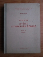 Maria Platon - Curs de istoria literaturii romane (anul 2, partea 1, 1962)