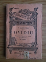 Vasile Alecsandri - Ovidiu. Drama in 5 acte si in versuri cu o prefata de I. Bianu (editie veche)