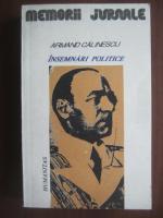 Armand Calinescu - Insemnari politice