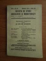 Revista de studii sociologice si muncitoresti (nr. 36, iunie 1943)