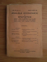 Analele economice si statistice, anul 23, nr. 1-3, 1940