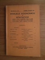 Analele economice si statistice, anul 23, nr. 10-12, 1940