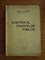 Laurentiu Grigorescu - Controlul finantelor publice (1936)