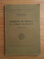 Nicolae Draganu - Elemente de sintaxa a limbii romane (1945)